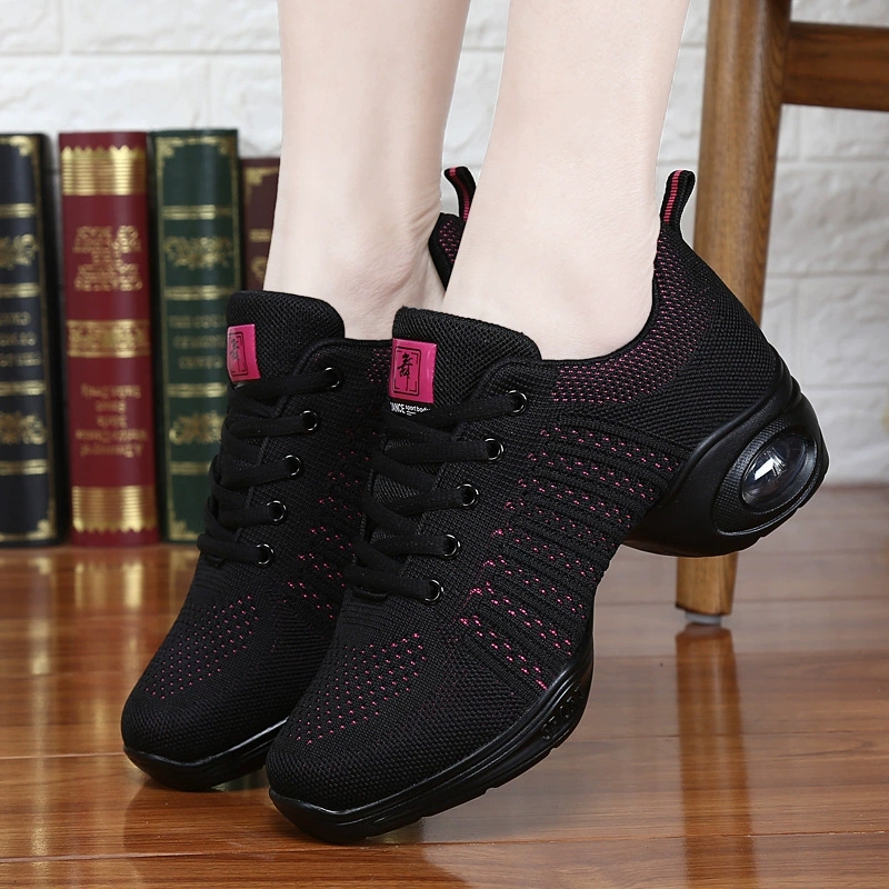 Zumba & Yoga Fitness By Anushree Pune Reviews - Women's Cushioned Dance Sneakers Breathable Black