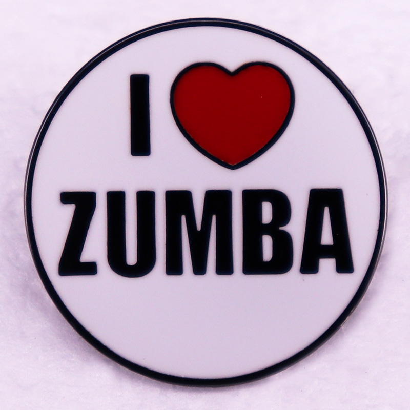 Zumba & Yoga Fitness By Anushree Pune Reviews - i Love Zumba Enamel Pin fun