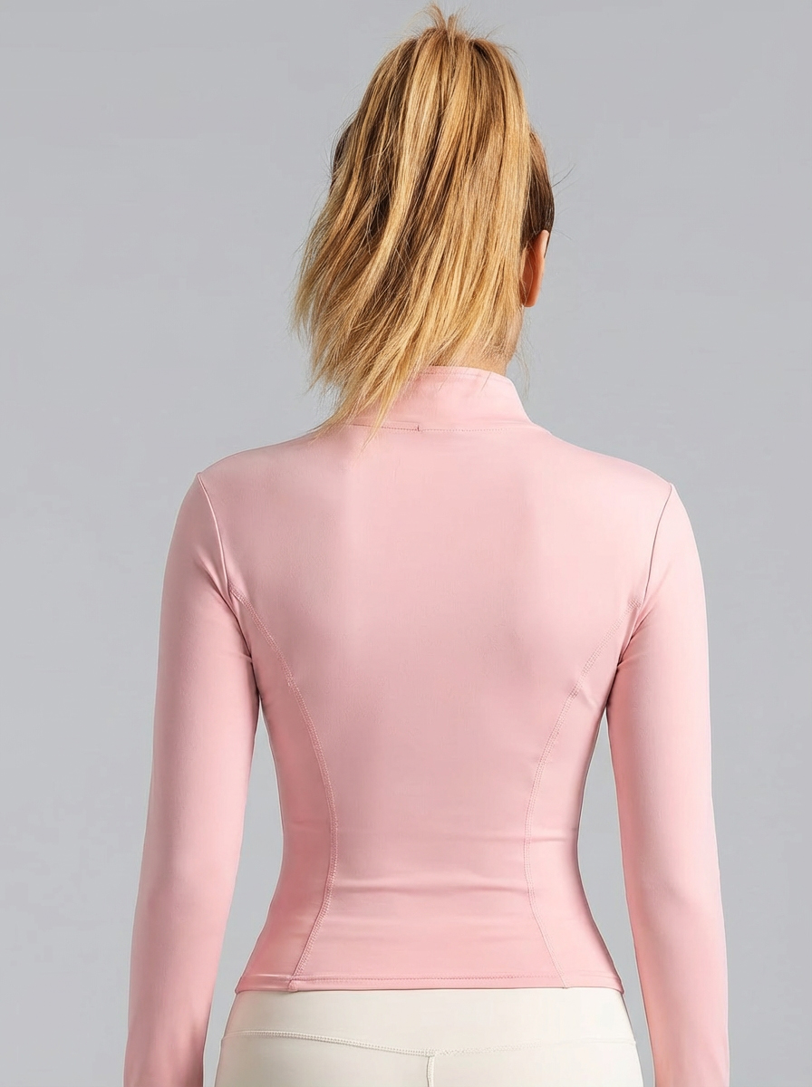 New Women Light Pink Yoga Coat - Fitness Yoga & Kickfit review and price