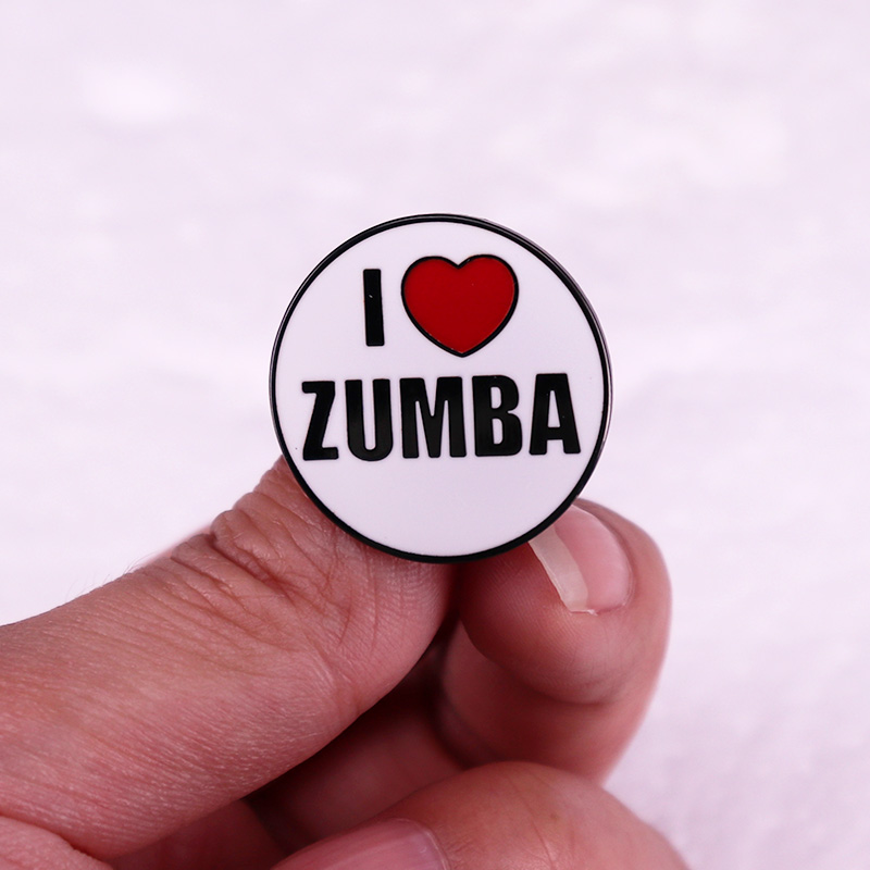 i Love Zumba Enamel Pin fun hi - Zumba & Yoga Fitness By Anushree Pune Reviews review and price