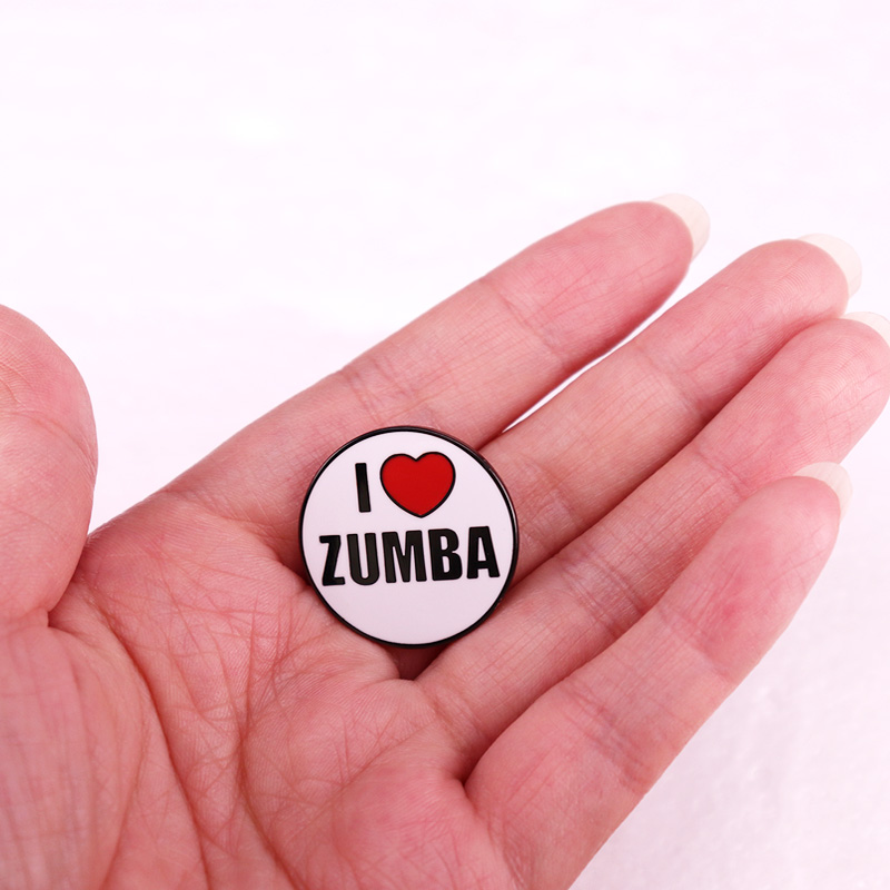 i Love Zumba Enamel Pin fun hi - Zumba & Yoga Fitness By Anushree Pune Reviews review and price
