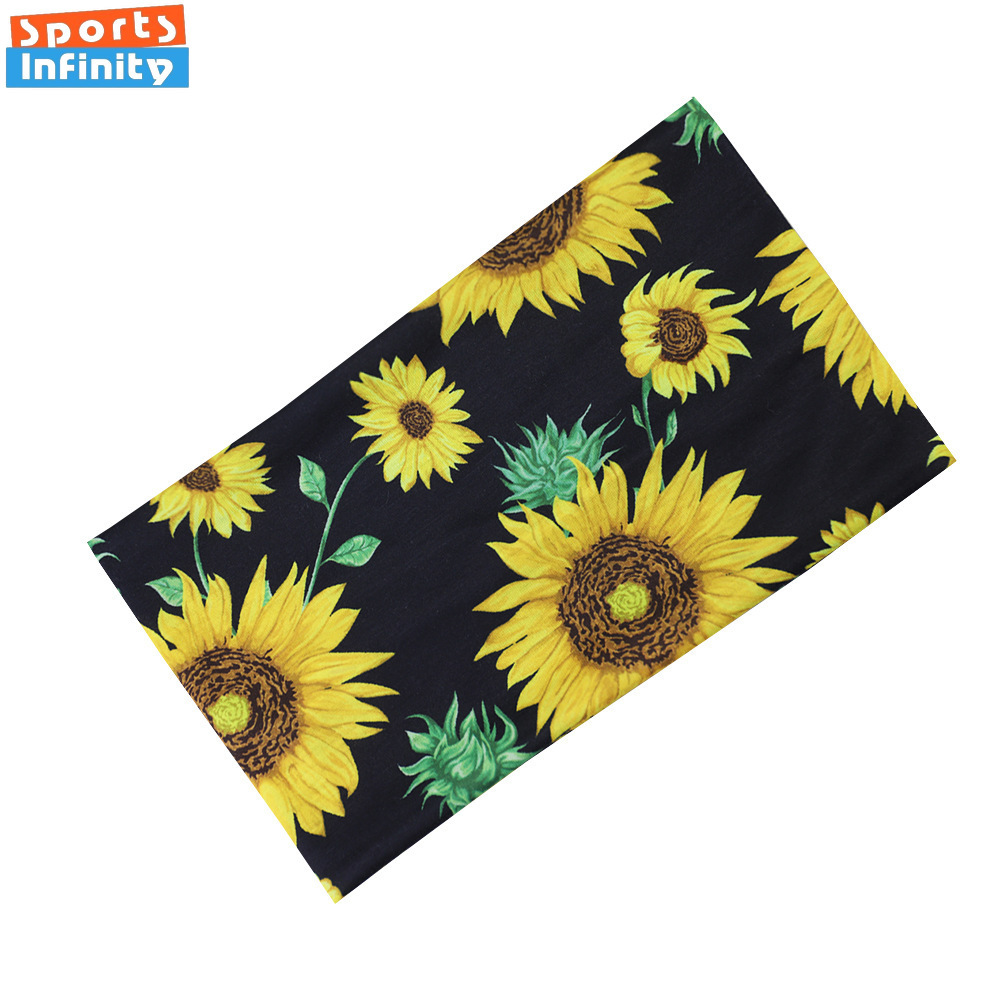 Sunflower Printed Elastic Wide - Yoga Daily Fitness review and price